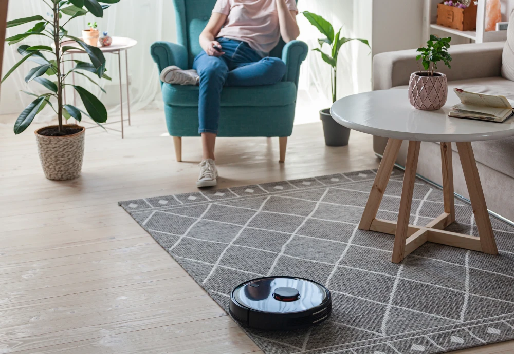 robot vacuum cleaner sweeping and mopping