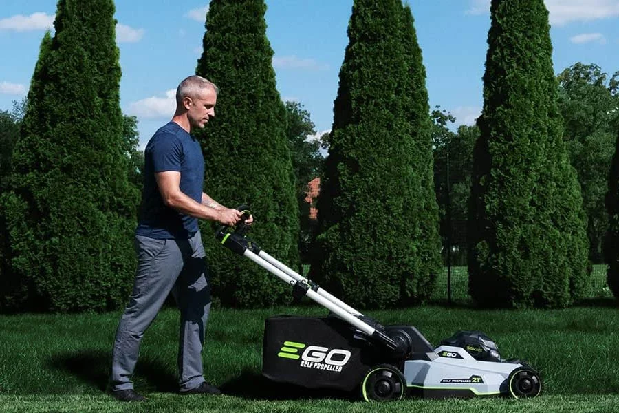 lightweight electric lawn mower