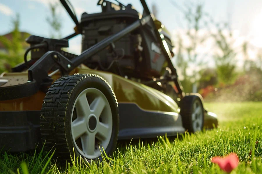 electric mulch lawn mower